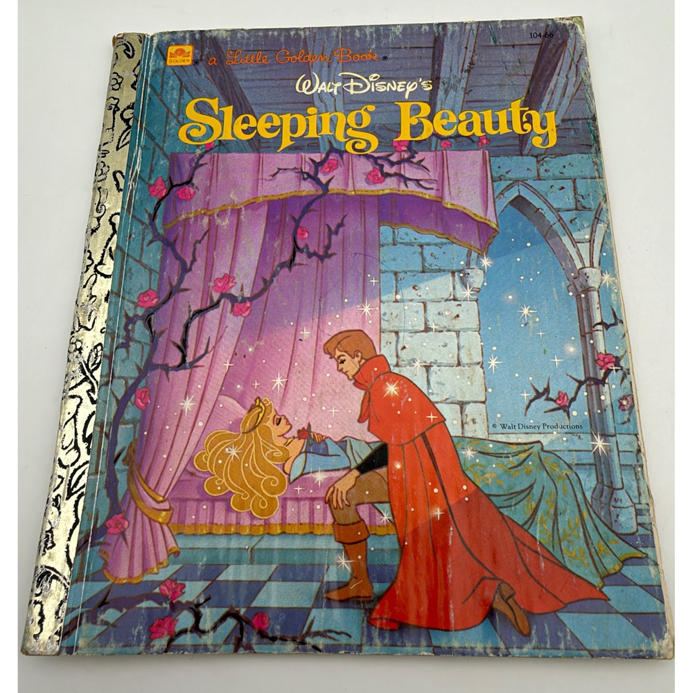 Walt Disney Sleeping Beauty Little Golden Book 1986 1991 Printing 104-66